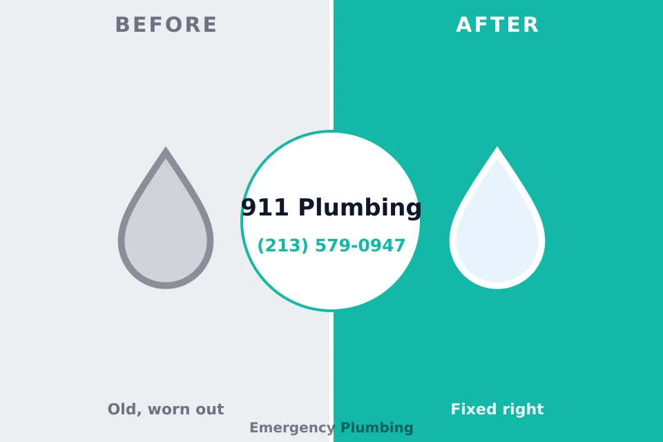 Before and after: plumbing company Watertown, TN
